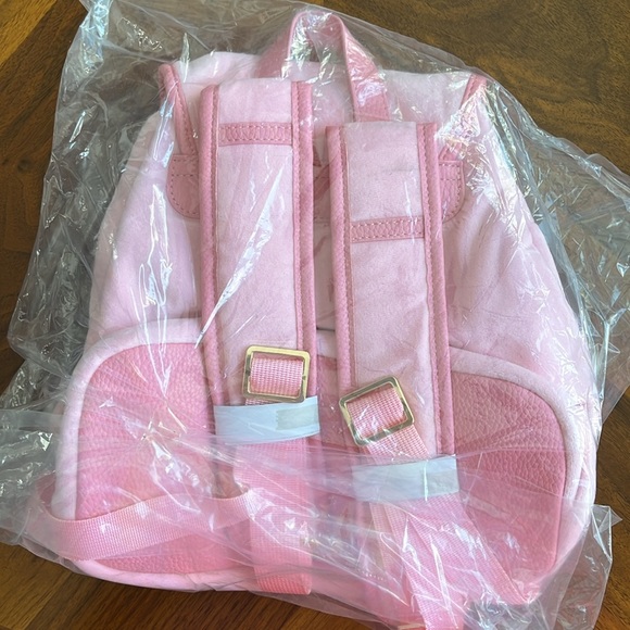 Jeffree Star VELOUR PINK BUCKLE BACKPACK! - Picture 2 of 5